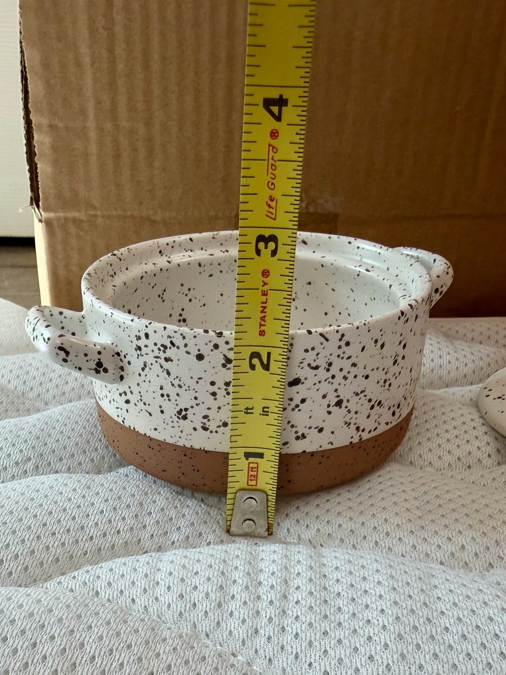 Dolly Speckled White and Brown Stoneware Casserole Dish Set (Set of 4) - Picture 7 of 8